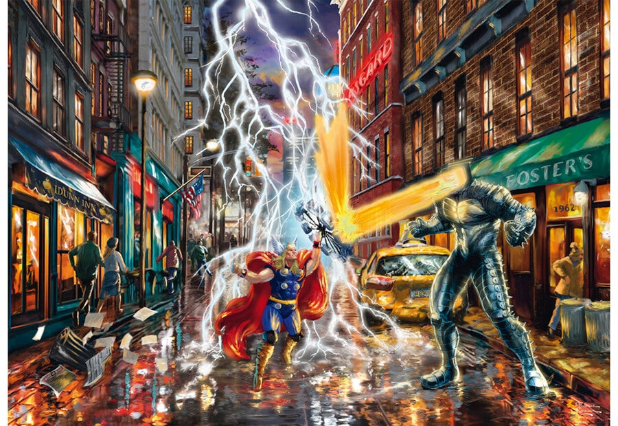 Schmidt puslespil med Marvel Thor og 1000 brikker