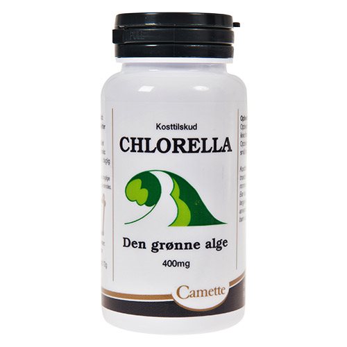Pakke med Camette Chlorella tabletter, 180 stk