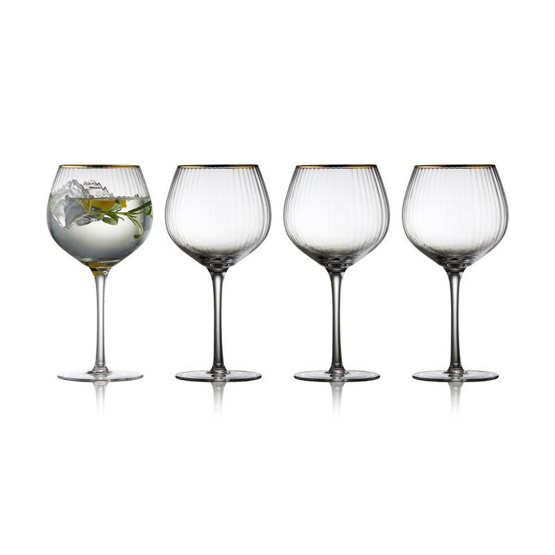 Se Lyngby Glas Palermo Gold gin & tonicglas 65 cl 4-pak Klar/Guld ✔ Kæmpe udvalg i Lyngby Glas ✔ Hurtig levering: 1 - 2 Hverdage samt billig fragt - Varenummer: KTT-585165-01 og barcode / Ean: &