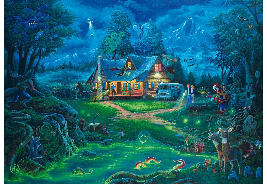 Schmidt puslespil The Haunted House med 1000 brikker