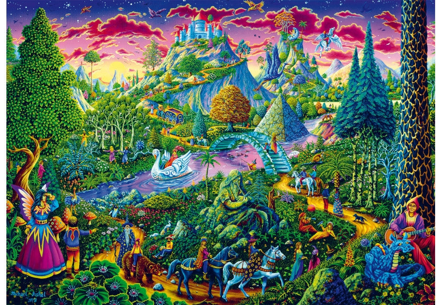 Schmidt Fantastic Fairy World puslespil med 1000 brikker