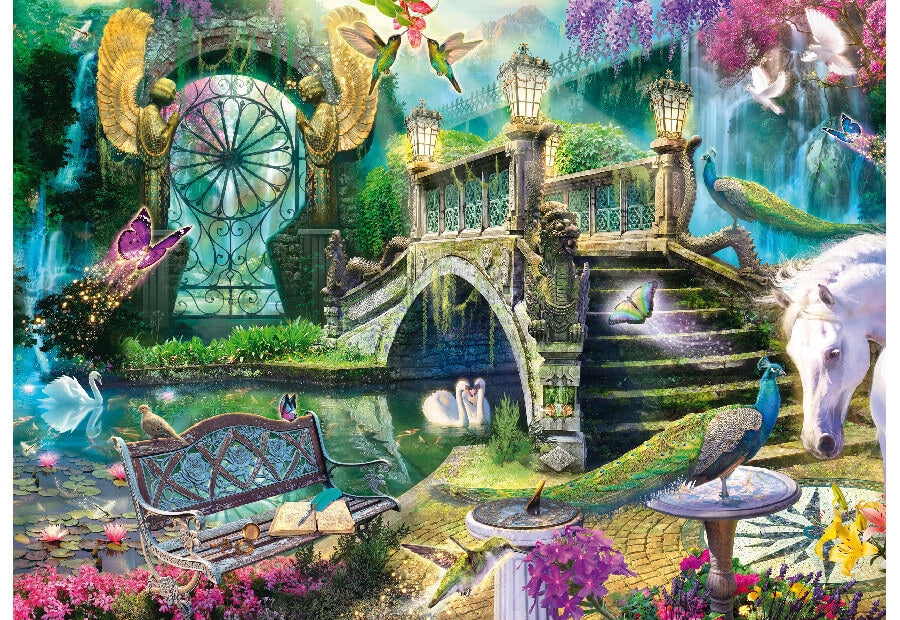 Schmidt puslespil The Secret Garden med 1000 brikker