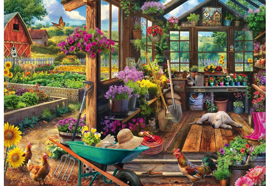 Schmidt puslespil Garden Shed med 1000 brikker