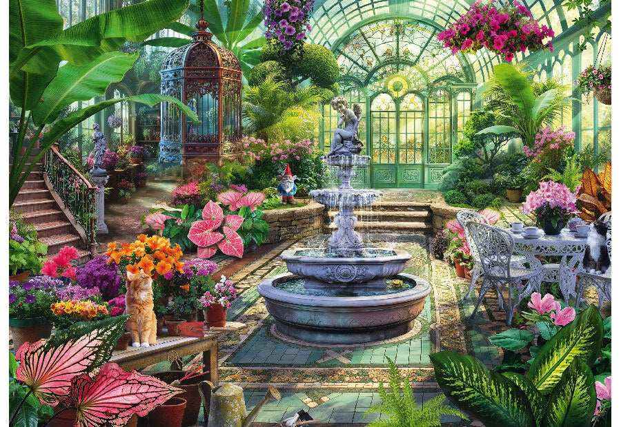 Schmidt puslespil Victorian Greenhouse med 1000 brikker