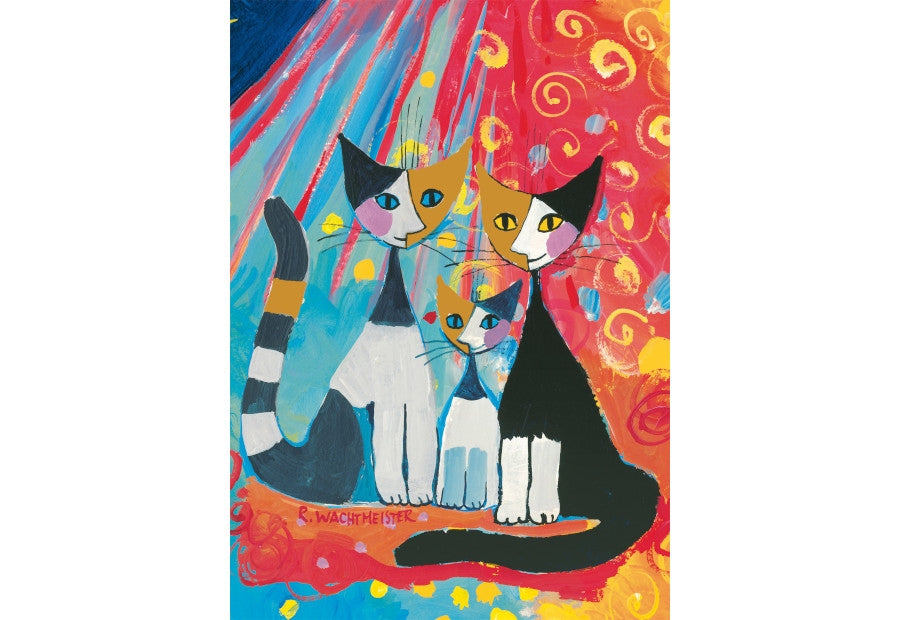 Schmidt puslespil Happy Cat Family med 1000 brikker