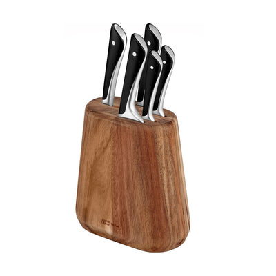 Se Tefal Jamie Oliver knivsæt med knivblok 6 dele ✔ Kæmpe udvalg i Tefal ✔ Hurtig levering: 1 - 2 Hverdage samt billig fragt - Varenummer: KTT-587214-01 og barcode / Ean: '3168430341838 på lager - Udsalg på Køkken & madlavning - Køkkenknive & Knivtilbehør - Knivsæt Spar op til 54% - Over 1334 design brands på udsalg