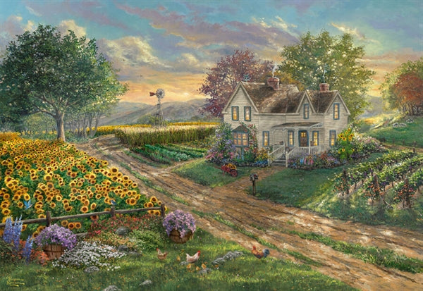 Puslespillet Sunflower Fields fra Schmidt med 1000 brikker