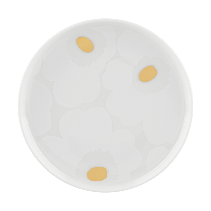 Se Marimekko Unikko tallerken Ø13,5 cm White-gold ✔ Kæmpe udvalg i Marimekko ✔ Hurtig levering: 1 - 2 Hverdage samt billig fragt - Varenummer: KTT-587957-01 og barcode / Ean: &