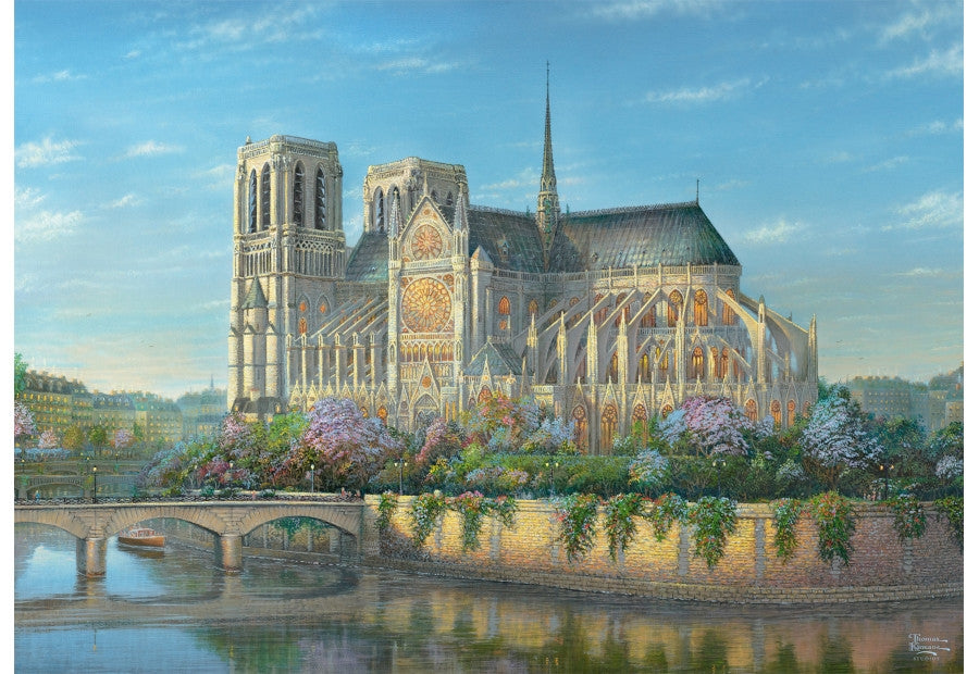 Schmidt puslespil Notre Dame, 1000 brikker, i æske