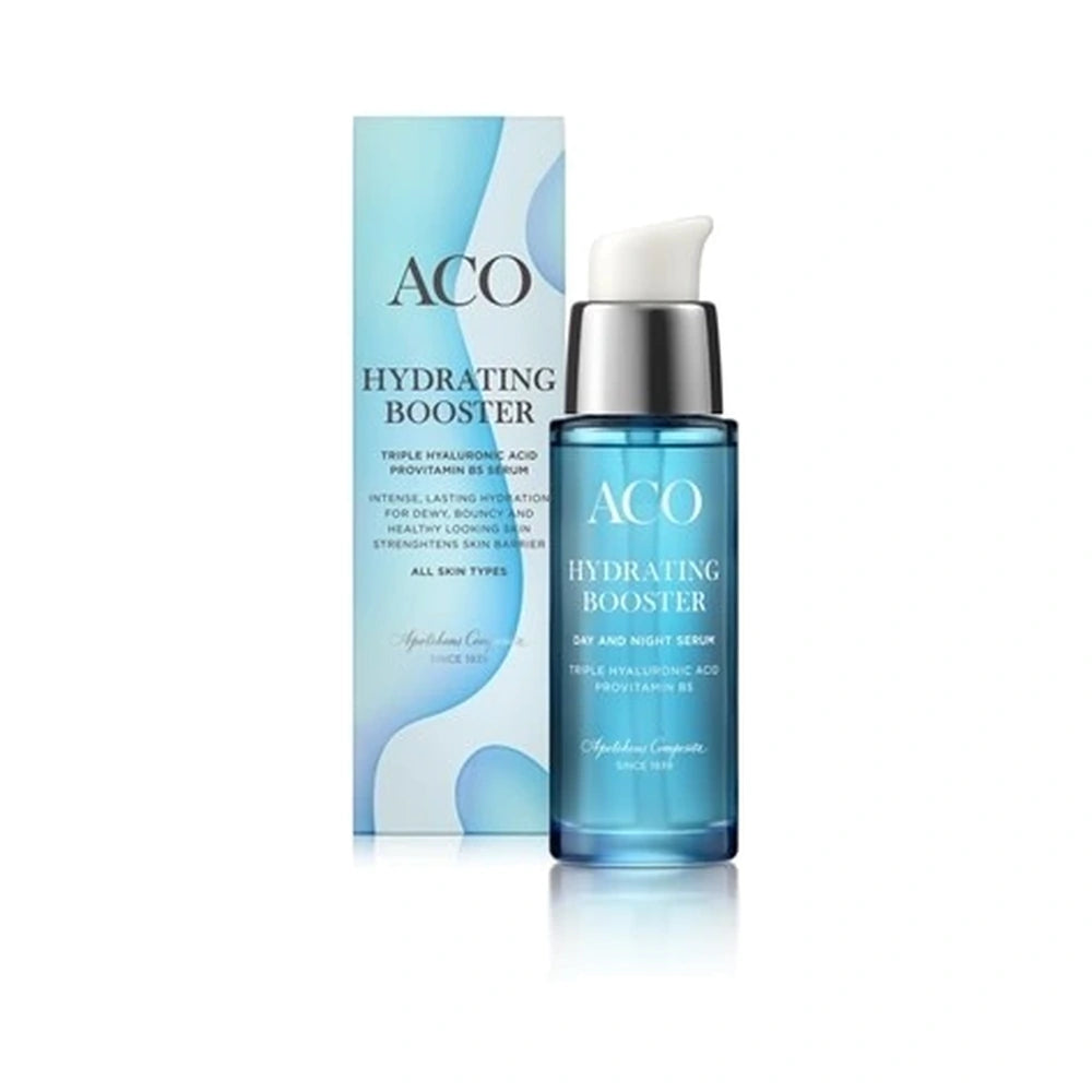 Flaske med ACO Face Hydrating Vitamin B Booster Serum, 30 ml