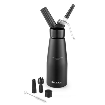 Se Flødeskumsdispenser Mat Sort 0,95 l Al Kitchen Line ✔ Kæmpe udvalg i  Hendi - Køb online på udsalg og tilbud lige nu ✔ Hurtig levering: 1 - 2 Hverdage samt billig fragt - Varenummer: BAR-1412331 og barcode / Ean: 8711369588598 på lager - Udsalg på Hjem og have | Køkken og spisestue | Barudstyr Spar op til 58% - Over  785 kendte brands på udsalg