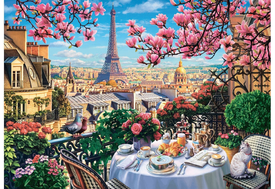 Schmidt puslespil Breakfast in Paris med 1000 brikker