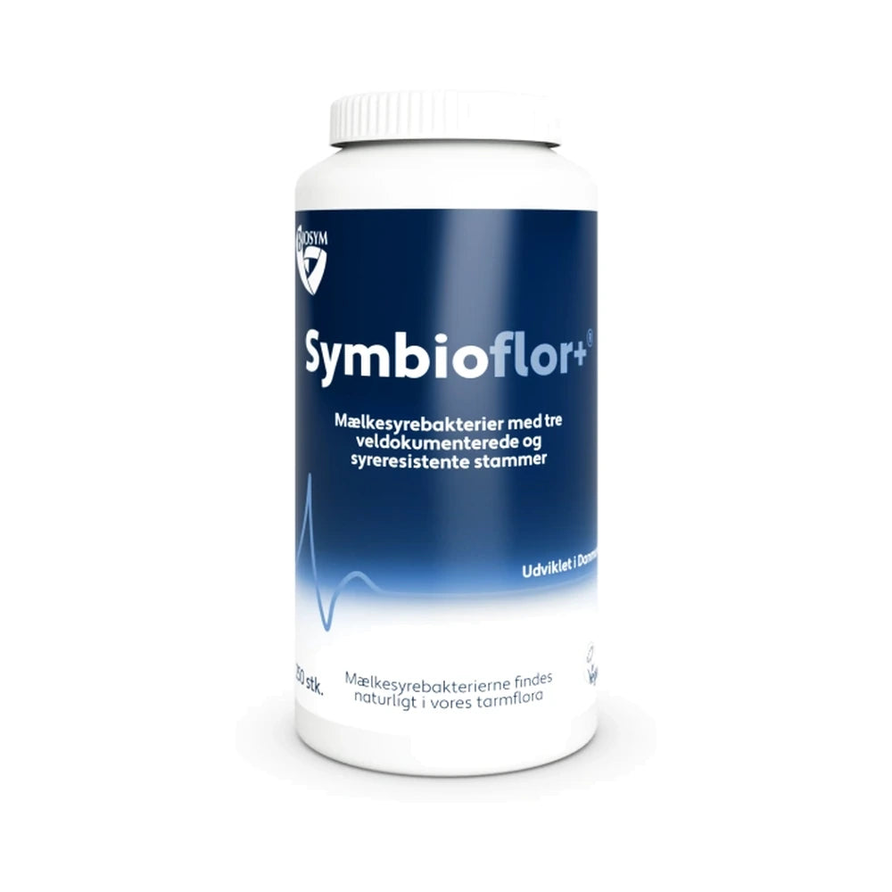 Stor pakke med Biosym Symbioflor+ mælkesyrebakterier, 250 stk