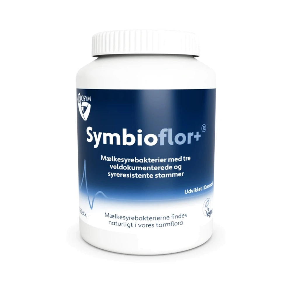 Pakke med Biosym Symbioflor+ mælkesyrebakterier, 160 stk