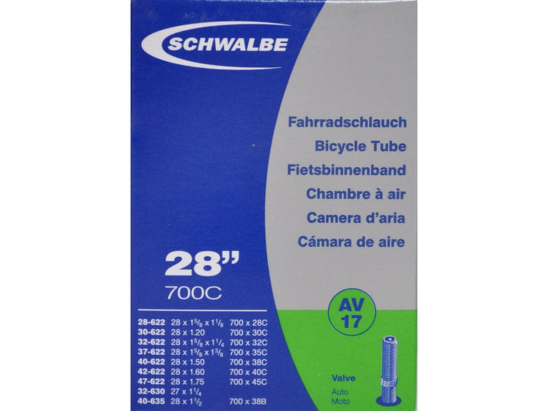 Se Schwalbe slange 700 x 28-45c med Auto ventil AV17 ✔ Kæmpe udvalg i Schwalbe ✔ Meget billig fragt og hurtig levering: 1 - 2 hverdage - Varenummer: CKP-4026495098502 og barcode / Ean: &