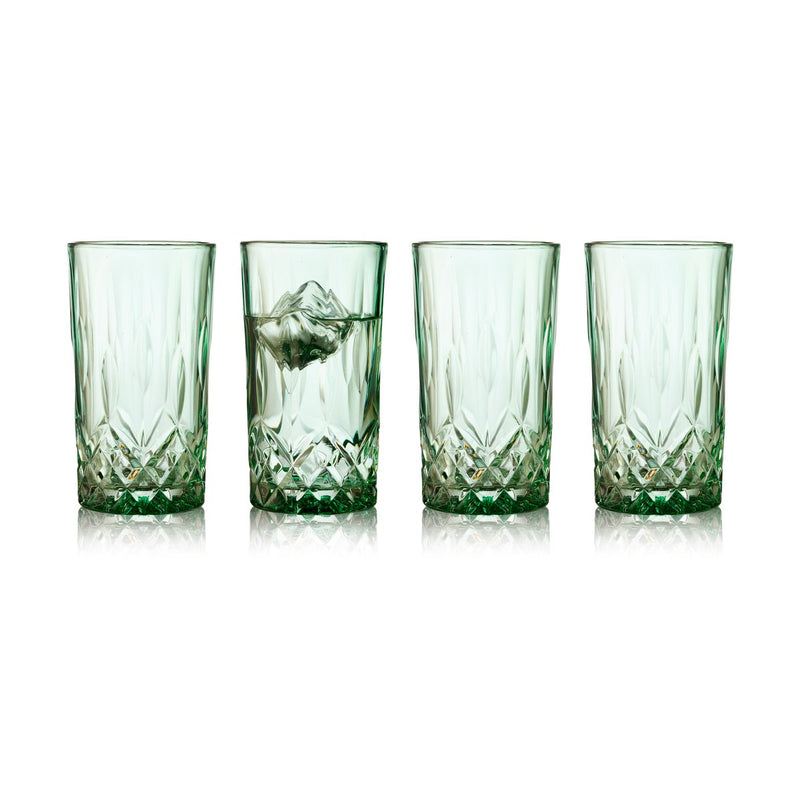 Se Lyngby Glas Sorrento highball glas 38 cl 4-pak Green ✔ Kæmpe udvalg i Lyngby Glas ✔ Hurtig levering: 1 - 2 Hverdage samt billig fragt - Varenummer: KTT-592190-01 og barcode / Ean: &