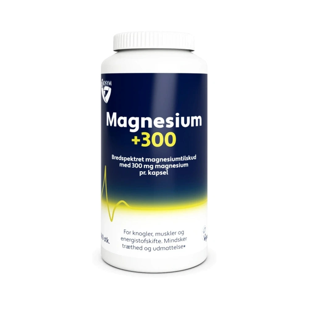 Pakke med Biosym Magnesium +300 magnesiumtilskud, 160 stk