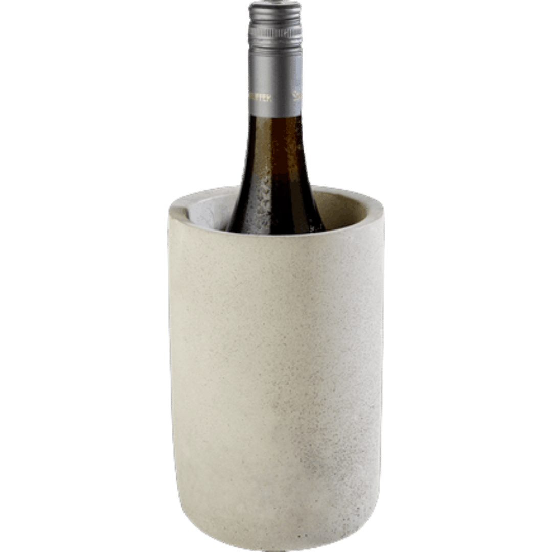 APS vinkøler i cement med cement-hvid nuance, diameter 12 cm