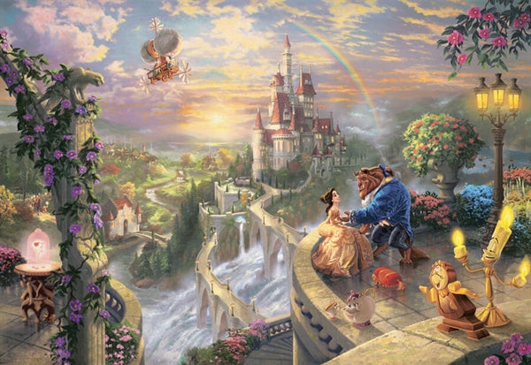 Puslespillet Disney Beauty and the Beast Falling in Love fra Schmidt med 1000 brikker