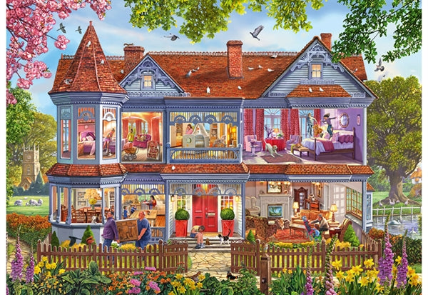 Schmidt House in Springtime, puslespil med 1000 brikker