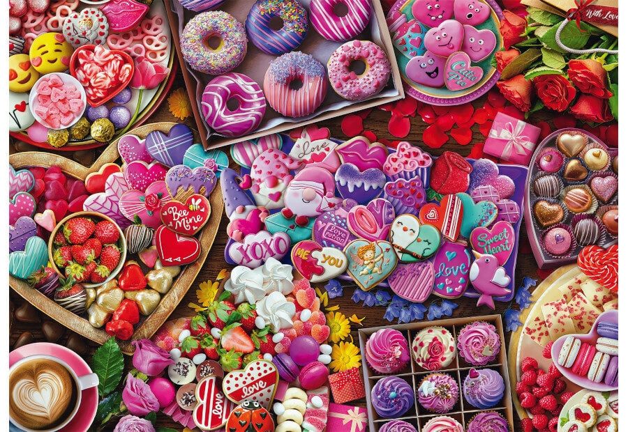 Schmidt Sweet Treats Hexagon, puslespil med 592 brikker