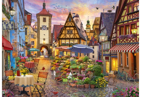 Schmidt puslespil Romantic Bavaria, Rothenburg med 1000 brikker