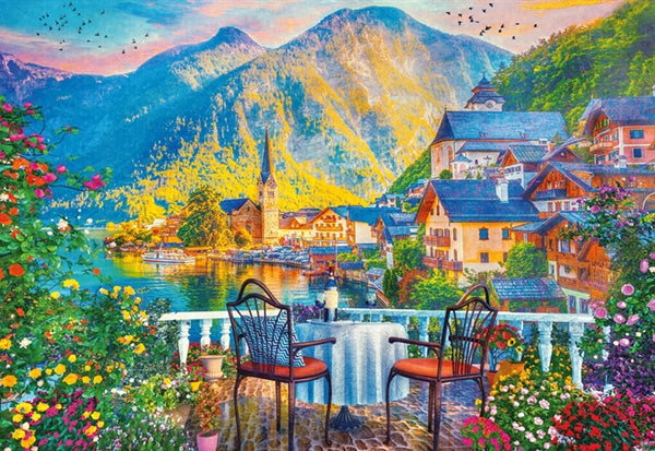Schmidt puslespil Scenic Hallstatt med 1000 brikker