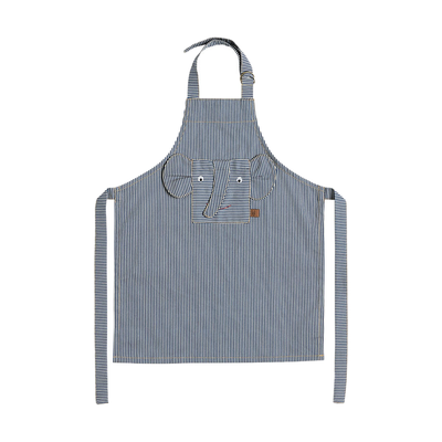 Se OYOY Striped denim elefant forklæde Blue ✔ Kæmpe udvalg i OYOY ✔ Hurtig levering: 1 - 2 Hverdage samt billig fragt - Varenummer: KTT-597757-01 og barcode / Ean: '5712195076061 på lager - Udsalg på Køkken & madlavning - Køkkentekstiler - Forklæder Spar op til 65% - Over 1354 design mærker på udsalg