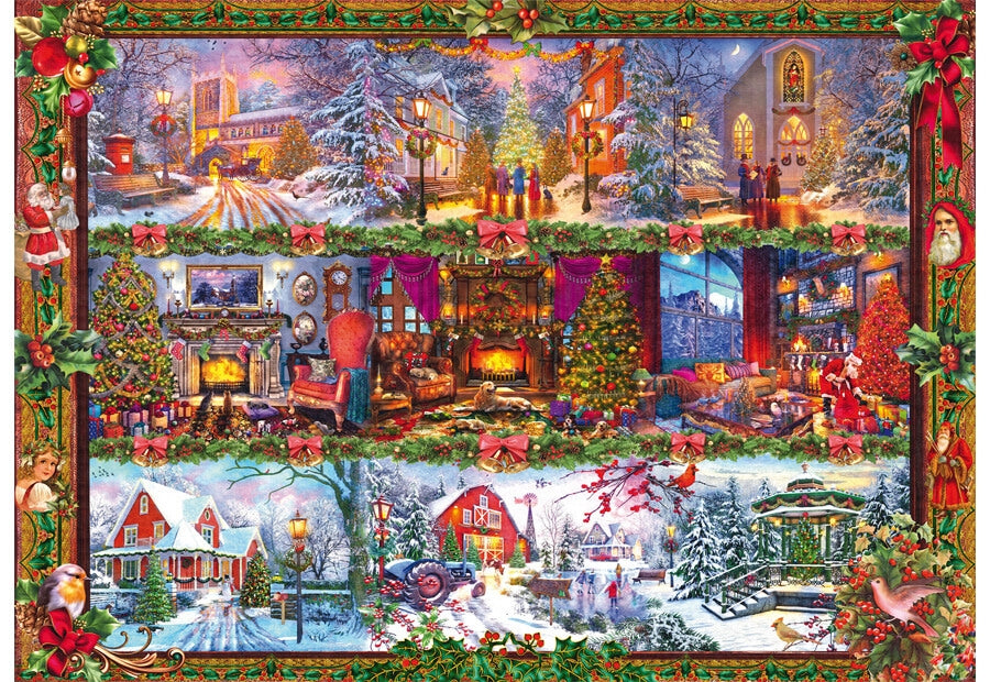 Schmidt Season's Greetings puslespil med 1000 brikker