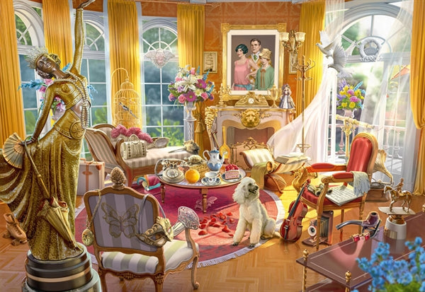 Schmidt puslespil June's Journey Estate Parlour, Secret Puzzle, 1000 brikker