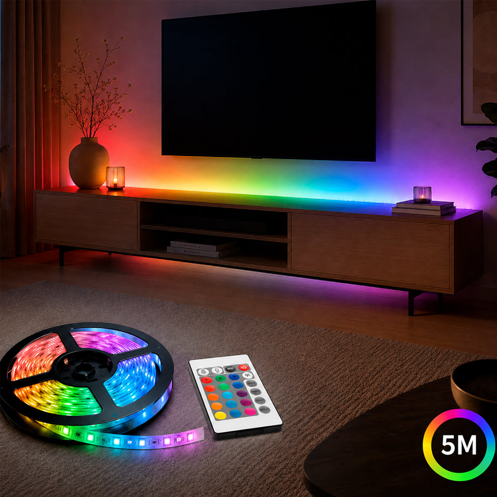 Se LED Strip Lyskæde 5 meter med fjernbetjening ✔ Kæmpe udvalg i Satana - Køb online på udsalg og tilbud lige nu ✔ Billig fragt • Hurtig levering - Varenummer: Satana-1357 på lager - Udsalg på Hus & Fritid > Få op til 67% i rabat - Over 1.798 brands samlet på udsalg