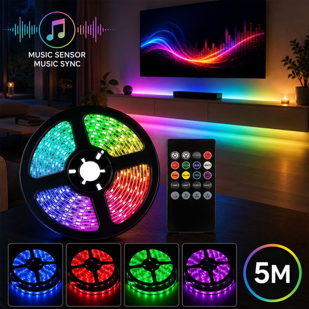 Se LED Strip lyskæde 5 meter med fjernbetjening og musiksensor ✔ Kæmpe udvalg i Satana - Køb online på udsalg og tilbud lige nu ✔ Billig fragt • Hurtig levering - Varenummer: Satana-290139 på lager - Udsalg på Kosttilskud > Tilbud > Populære varer Store besparelser – op til 67% - Shop over 2.281 kendte brands på udsalg
