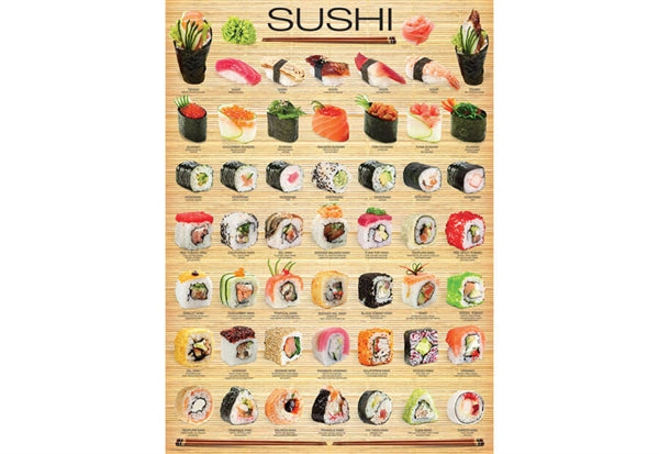 Eurographics puslespil Sushi med 1000 brikker