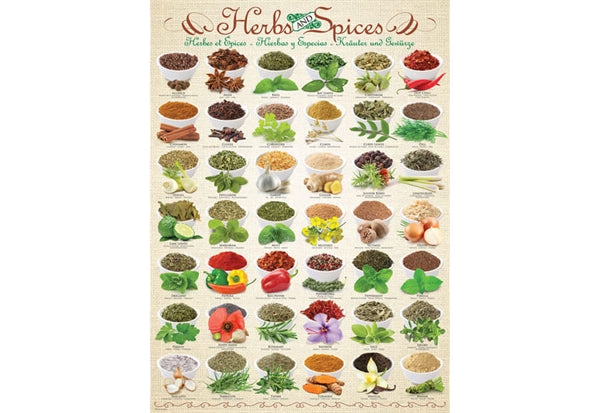 Eurographics puslespil Herbs and Spices med 1000 brikker