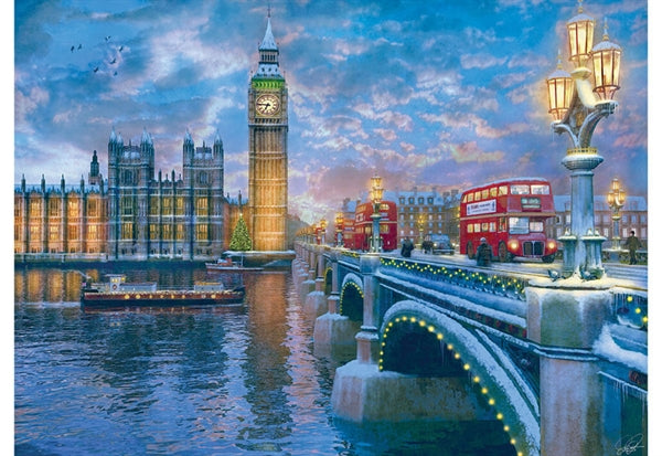 Eurographics Christmas Eve in London puslespil med 1000 brikker