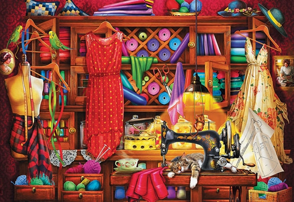 Puslespil Sewing Room fra Eurographics med 1000 brikker