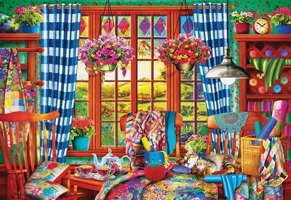 Puslespil Quilting Craft Room fra Eurographics med 1000 brikker