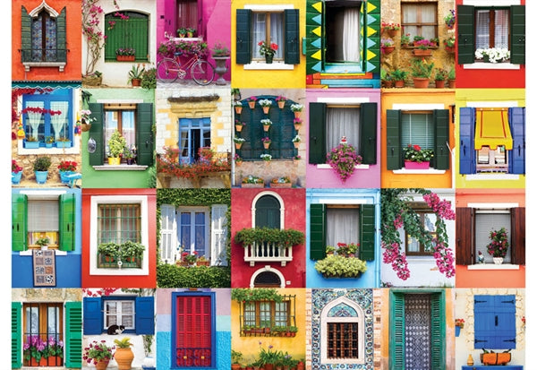 Eurographics puslespil Mediterranean Windows med 1000 brikker