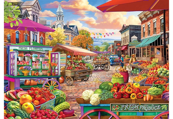 Puslespilsæske til Main Street Market Day fra Eurographics med 1000 brikker