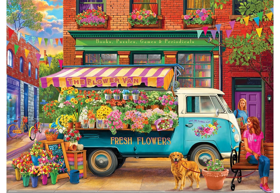 Eurographics puslespil VW - The Flower Van, 1000 brikker