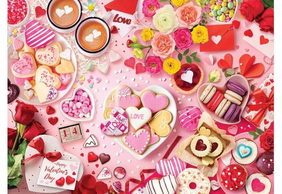 Eurographics Valentine's Table puslespil med 1000 brikker