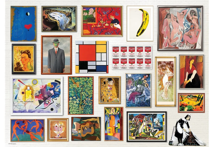 Eurographics puslespil Modern Art Masterpieces med 1000 brikker