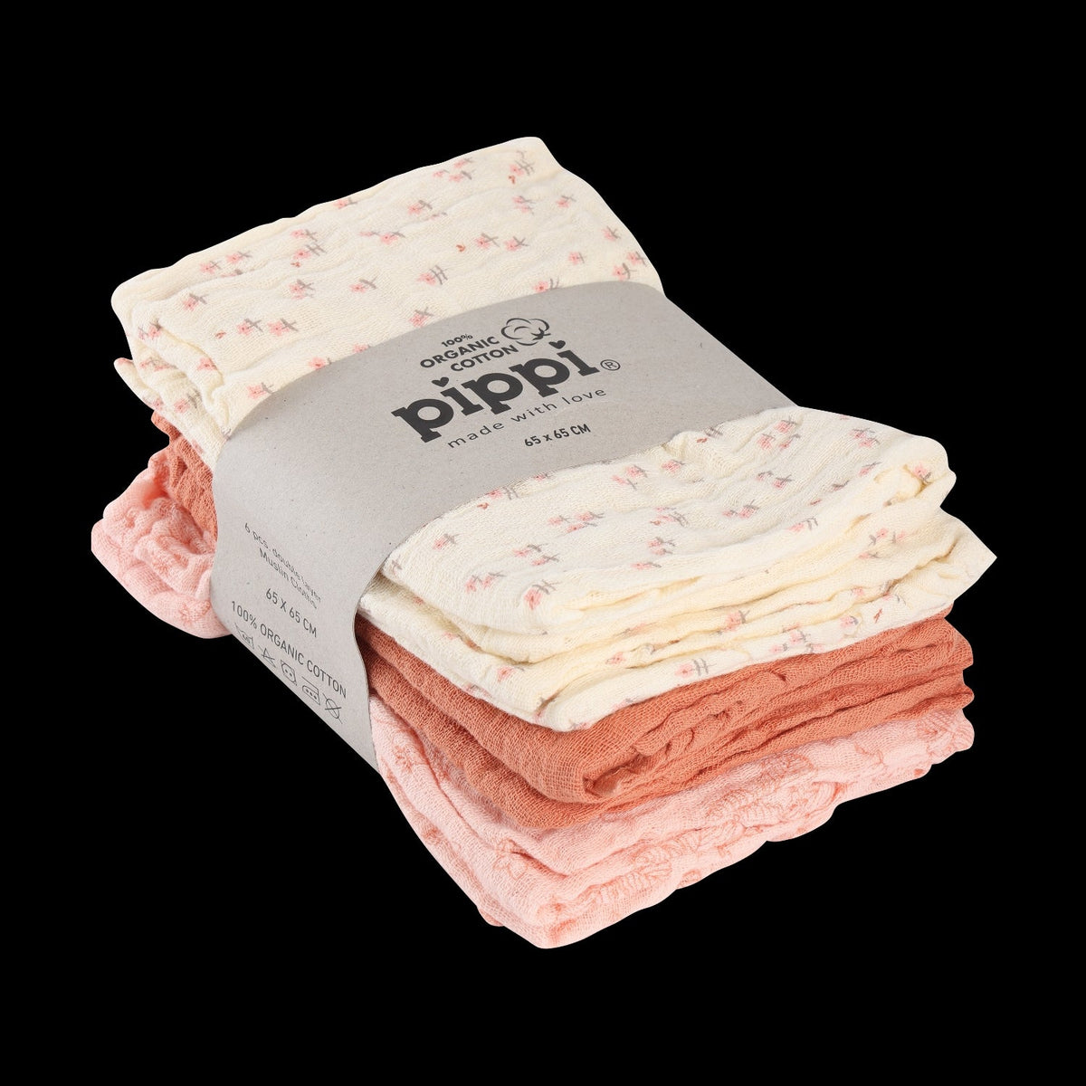 Pippi stofbleer i 6-pak i farven Veiled Rose