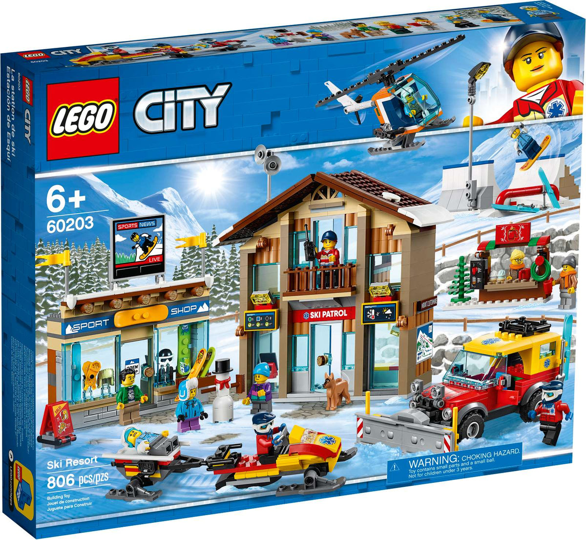 LEGO City Skisportssted 60203 med redningsstation og skibutik