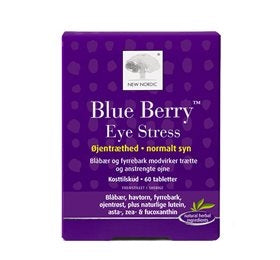 Pakning med New Nordic Blue Berry Eye Stress kosttilskud, 60 tabletter