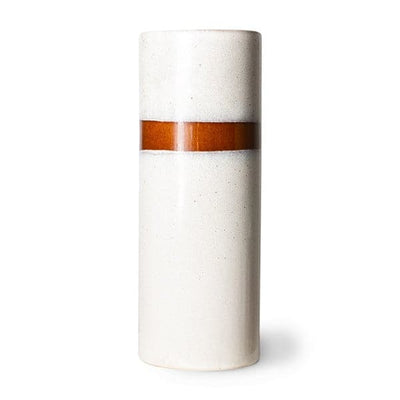 Se HKliving 70s keramik vase L Ø9,5x25 cm Snow (hvid) ✔ Kæmpe udvalg i HKliving ✔ Hurtig levering: 1 - 2 Hverdage samt billig fragt - Varenummer: KTT-603236-01 og barcode / Ean: '8718921046411 på lager - Udsalg på Indretning - Dekoration - Vaser Spar op til 66% - Over 1150 kendte brands på udsalg