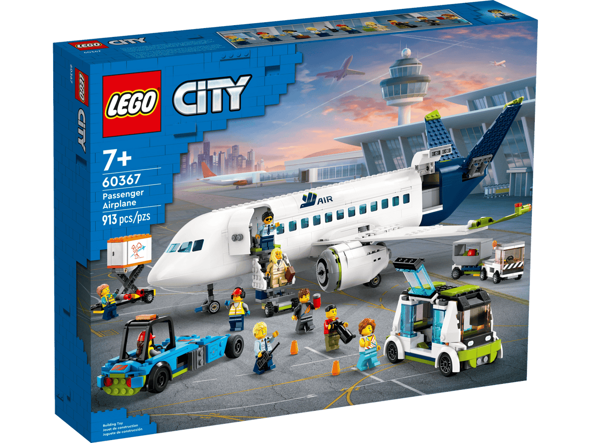 LEGO City Passagerfly 60367 med slank flykrop og detaljeret kabine