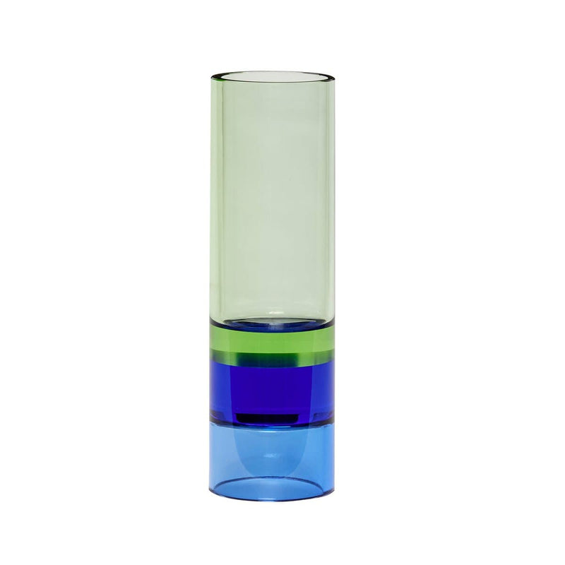 Se Hübsch Lysestage vase Ø5 cm Grøn-blå ✔ Kæmpe udvalg i Hübsch ✔ Hurtig levering: 1 - 2 Hverdage samt billig fragt - Varenummer: KTT-604020-01 og barcode / Ean: &