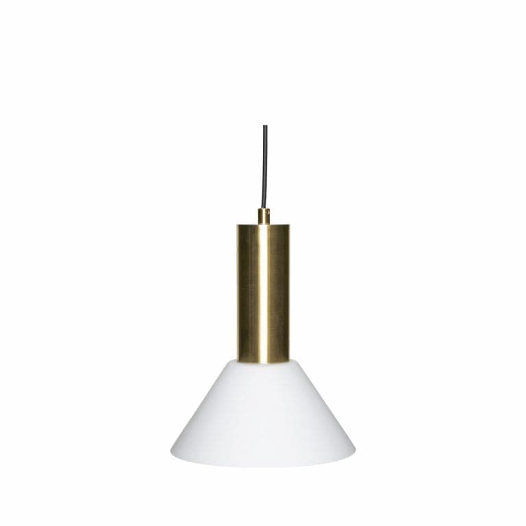 Se Hübsch Kontrast loftlampe 28 cm Messing ✔ Kæmpe udvalg i Hübsch ✔ Hurtig levering: 1 - 2 Hverdage samt billig fragt - Varenummer: KTT-604170-01 og barcode / Ean: &