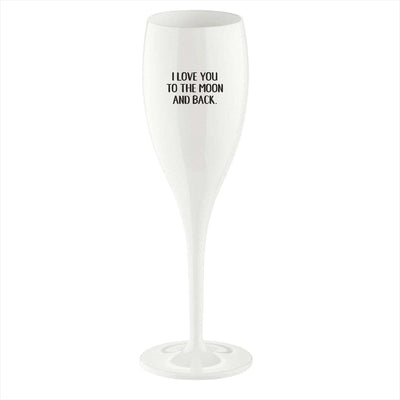 Se Koziol Cheers champagneglas 10 cl 6-pak Love You To The Moon ✔ Kæmpe udvalg i Koziol ✔ Hurtig levering: 1 - 2 Hverdage samt billig fragt - Varenummer: KTT-604604-01 og barcode / Ean: '4002942480502 på lager - Udsalg på Servering - Glas - Champagneglas Spar op til 56% - Over 785 kendte brands på udsalg